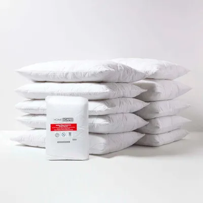 Produktbild von HOMESCAPES 10er-Pack gesteppte PolyBaumwolle-Kissenschoner 48 x 74 cm mit Hotelverschluss