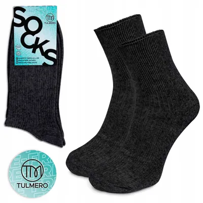 Produktbild von Tulmero Herren Baumwollsocken ohne Druck Gr. 38-40
