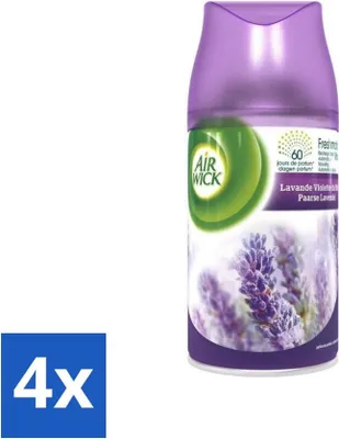 Image de Air Wick Freshmatic – Recharge pour désodorisant – Parfum lavande pure – 250 ml - Pack économique - 4 pièces