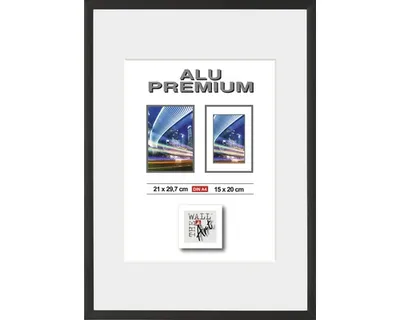 Produktbild von Dokumentenrahmen Alu Duo schwarz 21x29,7 cm (DIN A4)