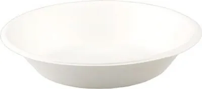 Produktbild von 200x Schalen aus Bagasse, 800ml, naturweiß, rund Ø17cm, 50Stk.