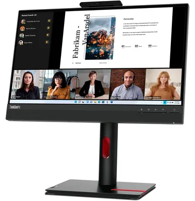 Produktbild von Lenovo ThinkCentre TIO-22 Gen5 Monitor, 54,6 cm (21.5"), 1920 x 1080 Pixel, Full HD, LED, 6 ms, Schwarz