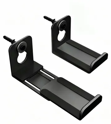 Immagine prodotto di Soundbar Robuust, colore nero, con 2 staffe a parete per il montaggio sotto la TV