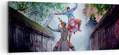 Produktbild von Bild auf Leinwand - Leinwandbild - Krieger Schwert - 100x40cm - Wand Bild - Wanddeko - Wandbilder - Leinwanddruck - Bilder - Kunstdruck - Wanddekoration - Leinwand bilder - Wandkunst - AB100x40-4116