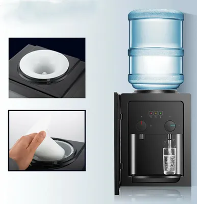 Image de 550W distributeur d'eau électrique Bouilloire électrique Distributeur d'eau chaude Thermopot Bouteille pour la maison, l'école et le bureau Acier inoxydable 4l