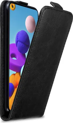Image de Cadorabo Housse pour Samsung Galaxy A21s Housse de protection en noir Flip Etui Housse de téléphone portable Case Cover