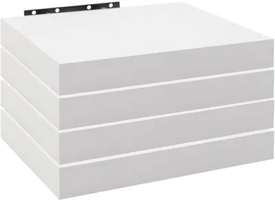 Obrázok produktu pre Sada štyroch nástenných políc z MDF | biela | 30 x 22,9 x 3,8 cm
