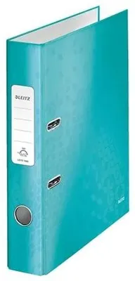 Imagen del producto de Carpeta Ordner Wow A4 de plástico, 52 mm, color azul hielo, paquete de 10 unidades