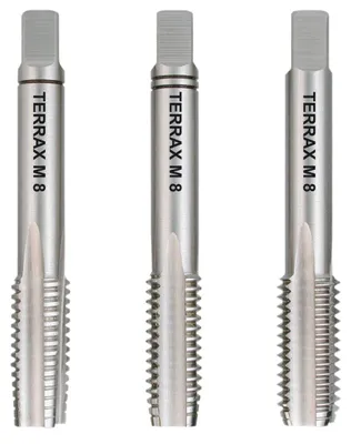 Immagine prodotto di RUKO Rubinetto manuale M DIN 352 HSS, rettificato M 8 passo 1,25 mm filettatura foro centrale Ø1 6,80 mm