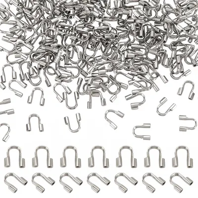 200 Stück U-förmige Drahtschützer aus Edelstahl, 0,7 mm