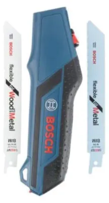 Image de Poignée manuelle pour lame de scie sabre + 2 lames 150mm - BOSCH - 2608000495