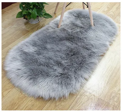 Produktbild von Weicher, flauschiger Schafsfellteppich für Wohnzimmer und Schlafzimmer