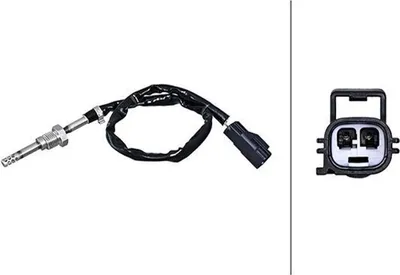 Produktbild von HELLA 6PT 010 376-401 Abgastemperatursensor für VOLVO V70 II (285) 390mm