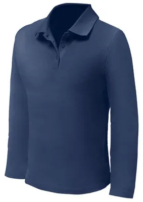 Immagine prodotto di Nath - Polo da uomo a maniche lunghe LT2860 (S) (blu navy)