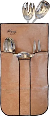 Image de Sac de protection argentée Hagerty, pour objets en argent ou plaqués argent, dimensions 22 x 42 cm