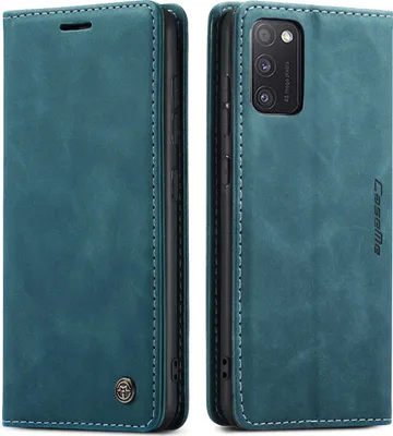 Produktbild von Samsung Galaxy A41 Hülle, LaimTop Retro Kunstledertasche mit Standfunktion Schutzhülle für Samsung Galaxy A41 Blau