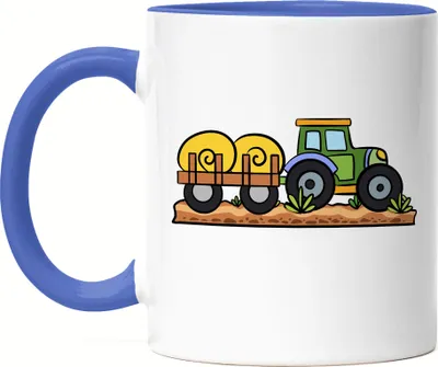 Produktbild von Trecker Tasse Blau Für Trecker Fans Bauernhof Bauern Feld Landarbeit Landwirtschaft Traktor