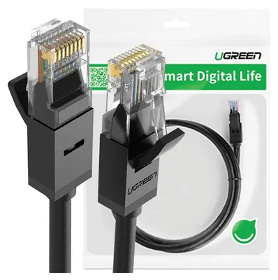 Immagine prodotto di Cavo di rete Ugreen Nw102 Ethernet Rj45, Cat.6, Utp, 8M (nero)