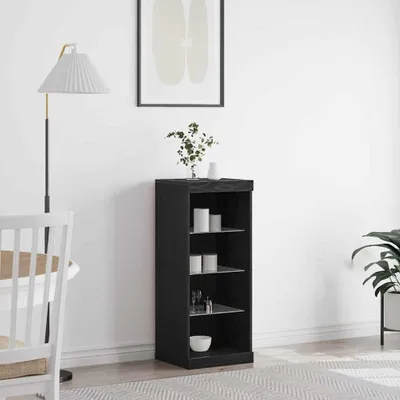 Immagine prodotto di credenza vidaXL LED look rovere nero 41 x 37 x 100 cm