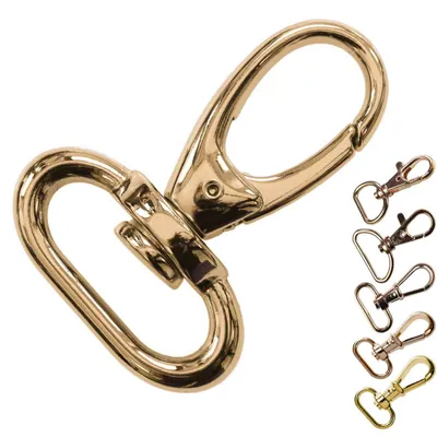 1 Bolzen-Karabiner Karabinerhaken rosengold 32x58 mm