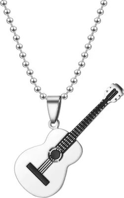 Produktbild von Gitarre Halskette - Silber für Musikliebhaber KP34219