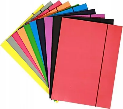 Zdjęcie produktu dla Teczka A4 z gumką lakier 300gsm (10szt)