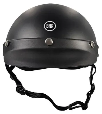 Produktbild von BHR LIPARI, Vintage-Schalenhelm Italy, Zugelassener Helm für Fahrrad, Roller, Elektroroller, MTB & Skateboard, Schwarz, M