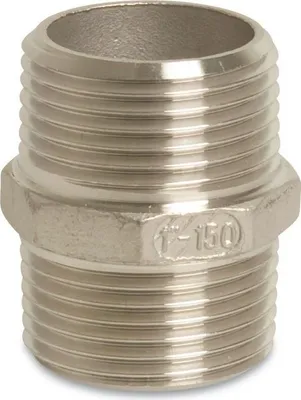 Produktbild von Gewindefitting Edelstahl Doppelnippel 3/4" AG
