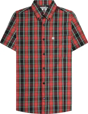 Produktbild von Lambretta - Hemd für Herren/Damen Uni LB402 (M) (Schwarz/Rot/Grün)