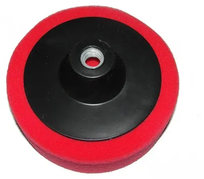 Produktbild von Schaumstoff-Polierscheibe - rot 150mm x 50mm 00393
