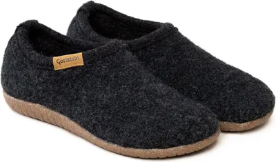 Produktbild von Gottstein Alpine Midcut RU Uni Wollfilz-Hausschuhe mit Gummisohle Charcoal, 48-408-1263 - Gr. 37