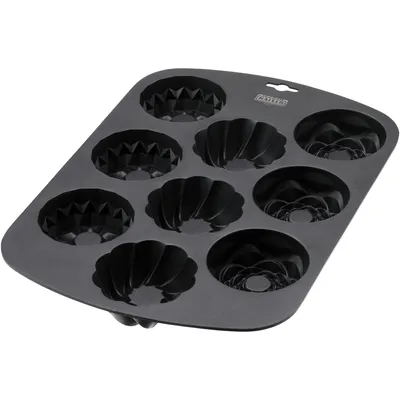 Obrázek produktu pro Kaiser 23.0064.6848, Košíčky na cupcaky/muffiny, Obdélníkový, 220 °C, Černá, Hliník, 380 mm