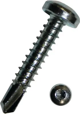 Produktbild von Dresselhaus WGR 6054, Schraube, Verzinkter Stahl, Rundkopf, Metallisch, 1,6 cm, 4,2 mm