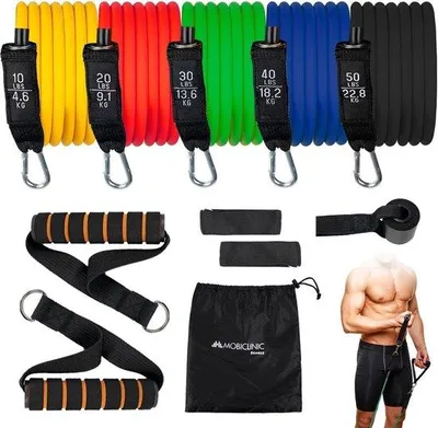 Obrázek produktu pro Fitness pás, trakční pás, odporový pás, tréninkové příslušenství