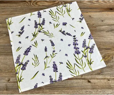 Produktbild von Serviette Stoff LAVINA Stoffserviette Tischdeko Landhaus Lavendel