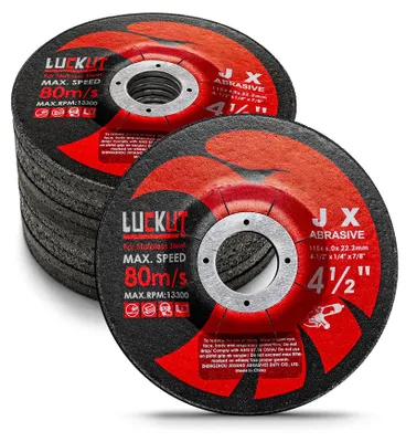 Schleifscheiben 4-1/2'' x 1/4'' x 7/8'', 10er-Pack, für Metall