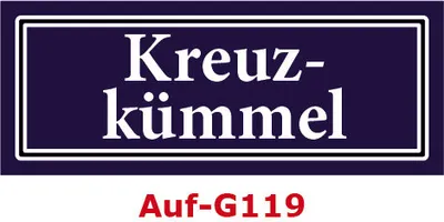 Produktbild von 2 Stück Gewürzaufkleber Kreuzkümmel 40x16mm Gewürzetiketten Sticker Lebensmittel (Auf-G119)