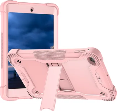 Produktbild von Schutzhülle für iPad Mini 5, iPad Mini 4, 3 Schichten mit Ständer Strapazierfähig Hülle für iPad Mini 4 / 5 7.9 Zoll Roségold