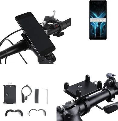 Produktbild von K-S-Trade Handyhalterung für das Fahrrad kompatibel mit ZTE Blade V2020 5G Halter Lenkstange Fahrradhalterung Motorrad Bike Mount Befestigung