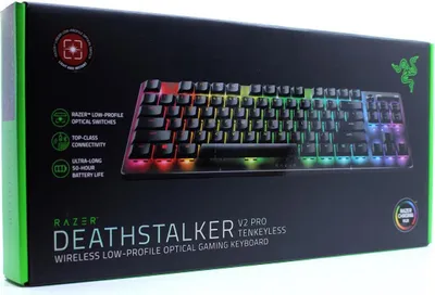 Immagine prodotto di Razer RZ03-04370400-R3G1, cablato e wireless, USB + RF Wireless + Bluetooth, interruttore ottico, QWERTY, LED RGB, nero