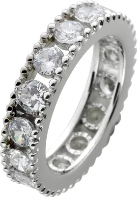 Produktbild von Memoire Damenring Silber 925 weisse Zirkonia 17