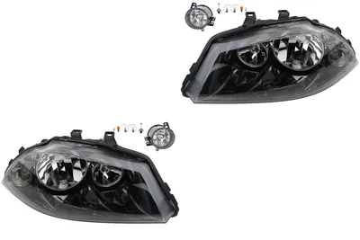 Zdjęcie produktu dla Johns, zestaw reflektorów halogenowych pasujący do Seat Ibiza Cordoba 6L 05/07- +fog+light. 6Q0941699 5P0941703 5W0941699 5W0941699A 5Z0941699 6Q0941699B