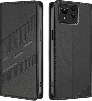 Obrázek produktu pro Pouzdro pro Asus Zenfone 11 Ultra,Polyuretankožené peněženkové pouzdro s přihrádkou na karty a funkcí stojánku Schwarz