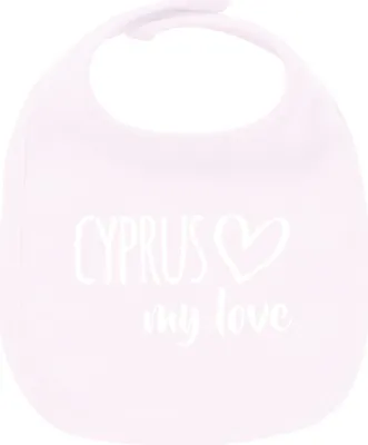 Produktbild von Huuraa Unisex Babylatz Cyprus my love Geschenk Babypink  Baumwolle Cyprus Mitbringsel