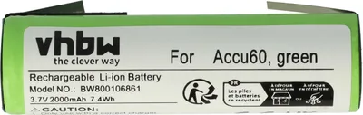 Produktbild von vhbw Akku kompatibel mit Kärcher WV2 Plus, WV2 Premium, WV1 Plus, WV50 Plus, WV70 Werkzeug, Staubsauger (2000 mAh, Li-Ion, 3,6 V)