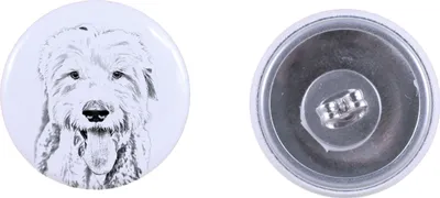 Produktbild von Old English Sheepdog - einzigartige Hund-Ohrringe, Ihr Haustier als Schlüsselanhänger, Eigenmarke Art-Dog