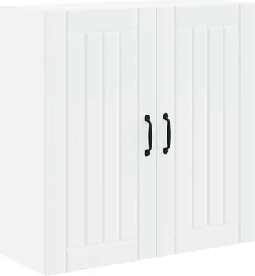 Produktbild von vidaXL Wandschrank LUCCA Weiß 80 x 31 x 80 cm Holzwerkstoff