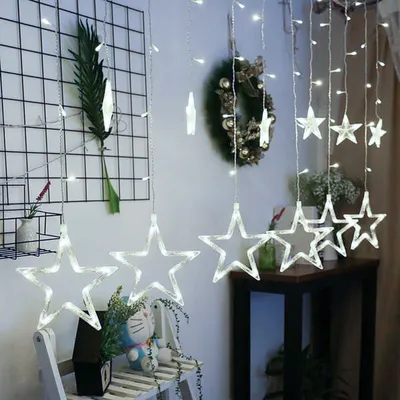 Obrázok produktu pre Vianočné hviezdne svetlá závesné rampúchy 4m 138 LED diód