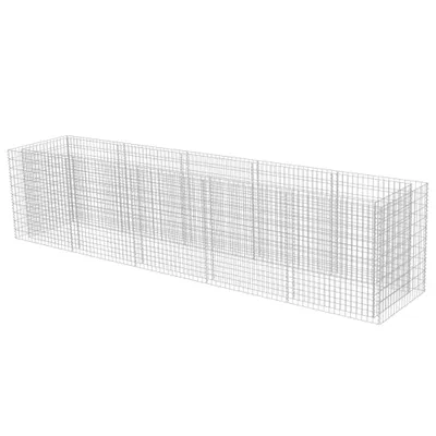 Immagine prodotto di vidaXL Gabbione letto rialzato Acciaio zincato 450×90×100 cm