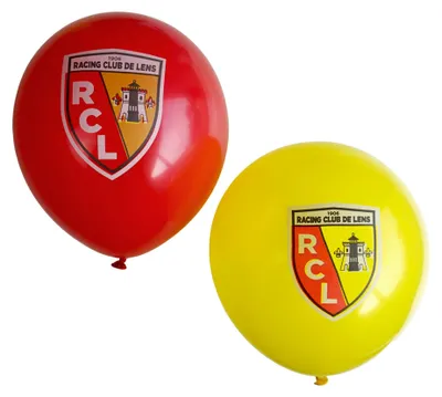 Image de 12 ballons en latex RC Lens 23 cm -